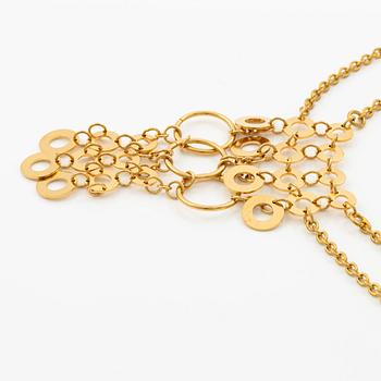 Siv Lagerström, necklace, gilded brass.