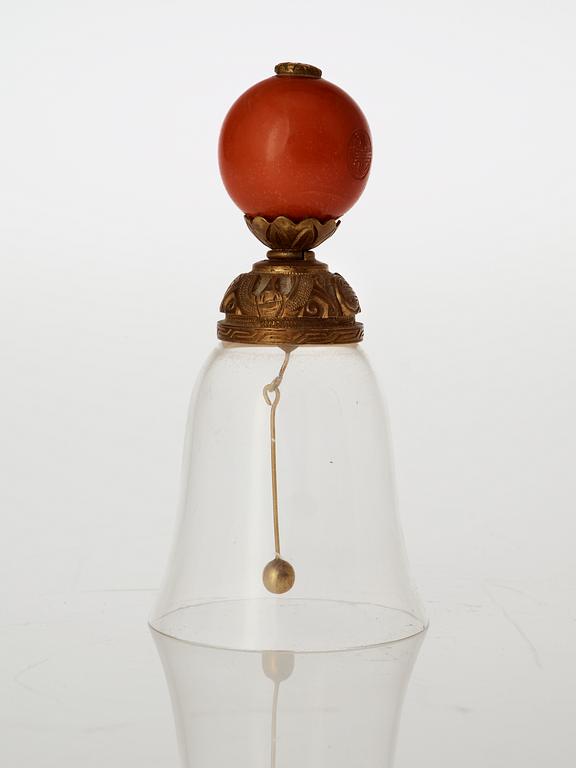 An Estrid Ericson glass table bell by Svenskt Tenn.