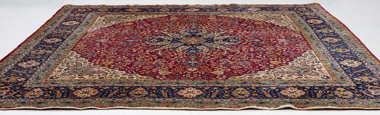 Carpet, Kirman, approx. 330 x 330 cm.