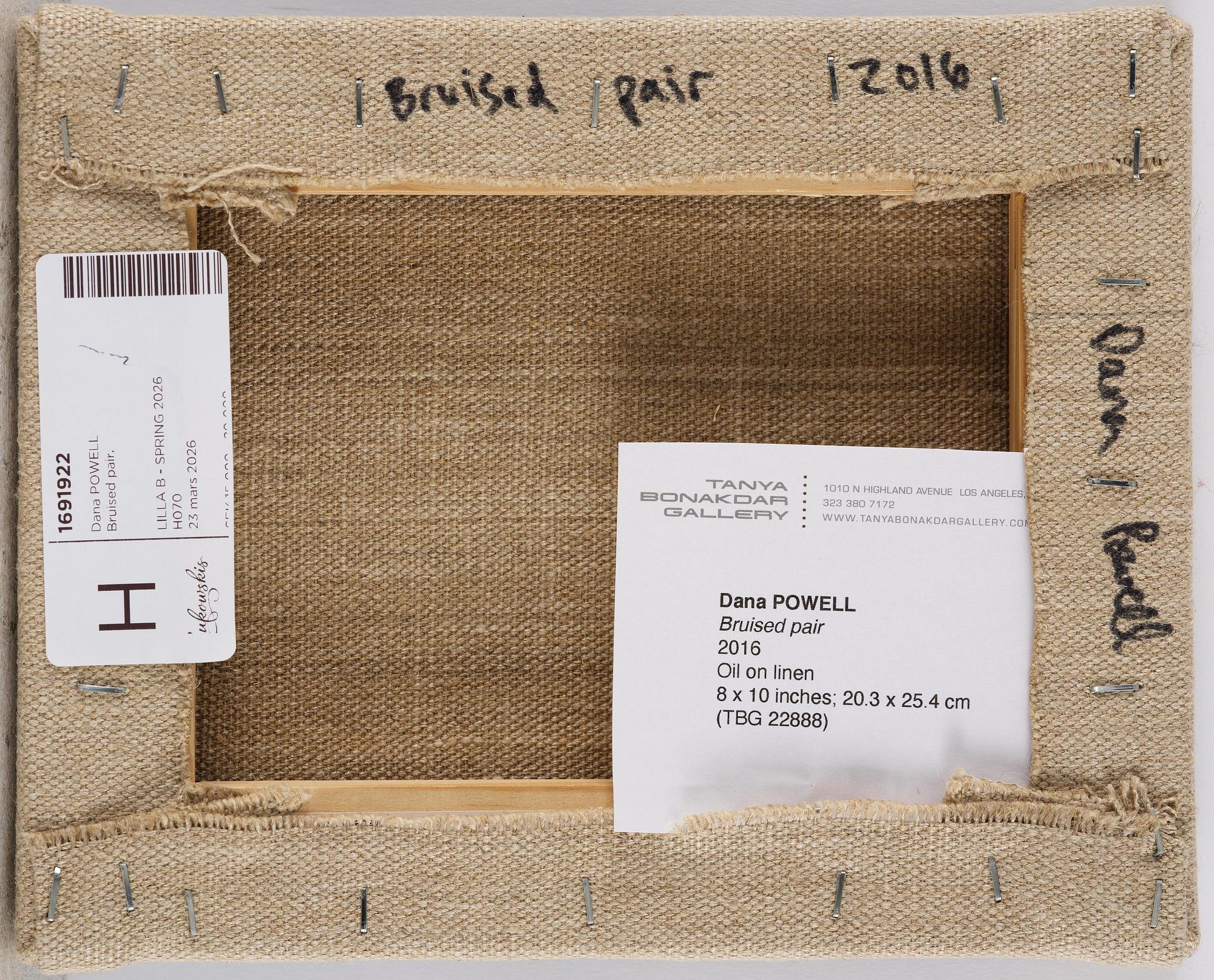 Dana Powell, "Bruised pair".