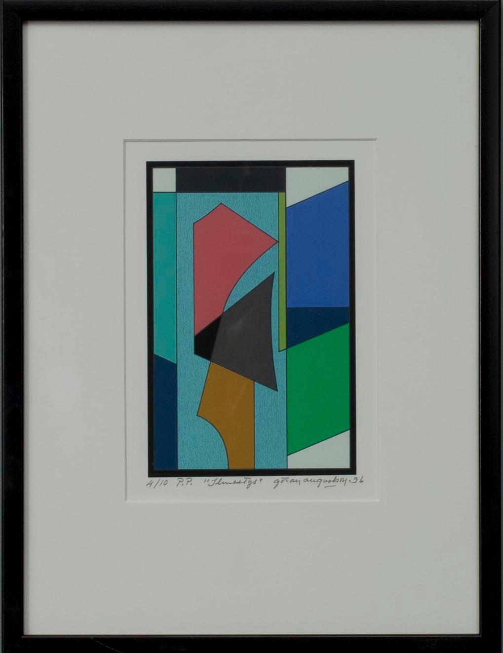 GÖRAN AUGUSTSON, serigrafia, sign. och dat. -96, numr. 4/10 P. P.