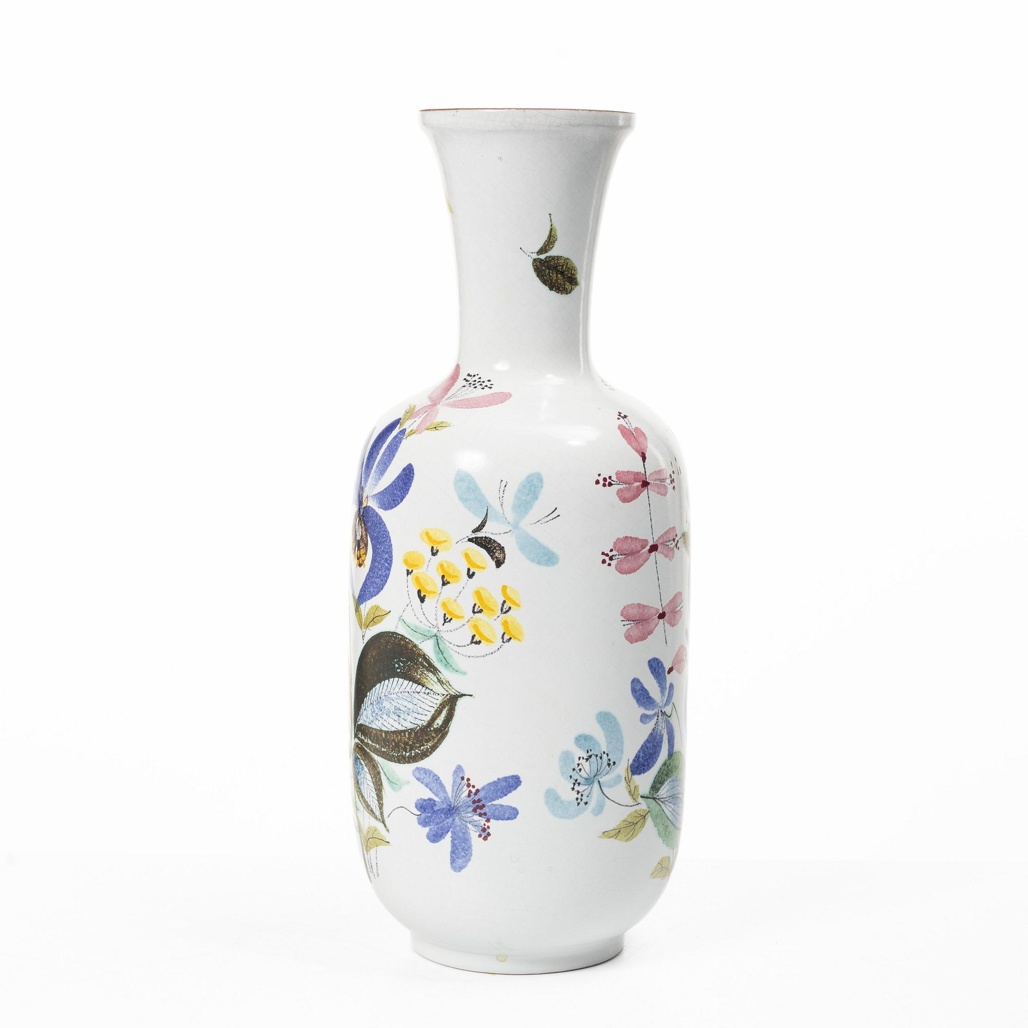 Stig Lindberg, A faience vase with handle, Gustavsberg Sudio.