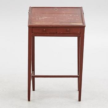 Writing desk, folk art, Gullgruva, Hälsingland, early 19th century.