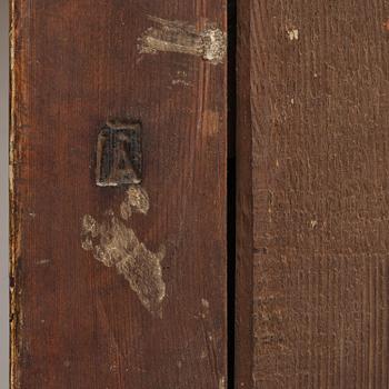 A Gustavian giltwood mirror by J. Åkerblad (master in Stockholm 1758-99).