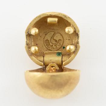 Ole Lynggaard, collier, fyrradigt, 18K guld med kullås.