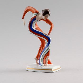 FIGUR, porslin, Katzhütte, Tyskland, art déco, 1900-talets första hälft.