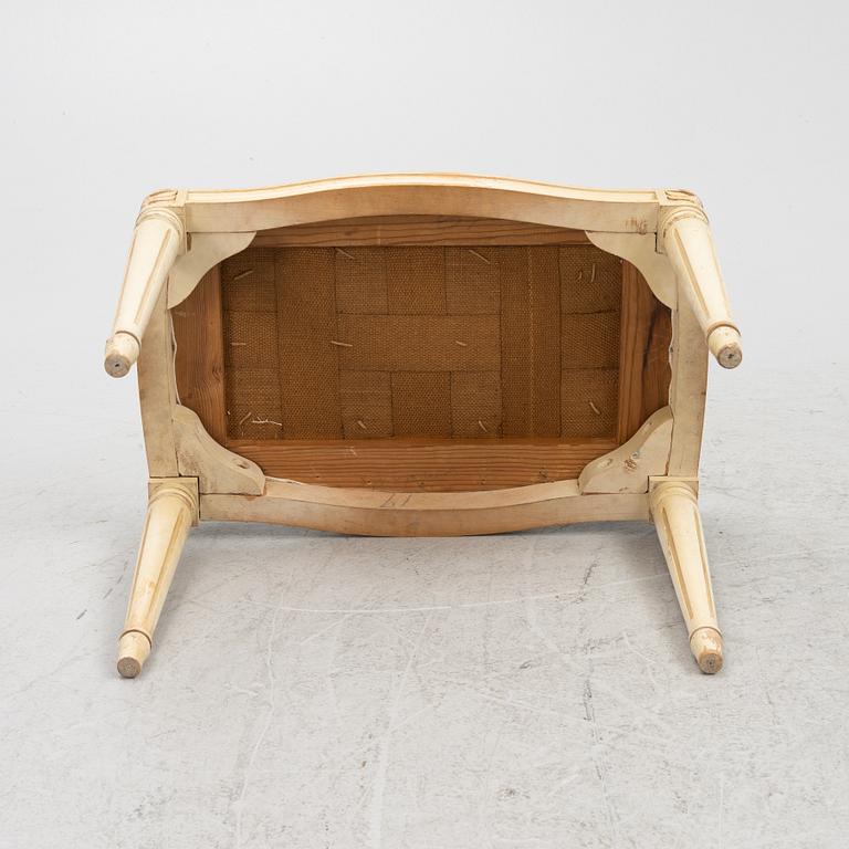 A dressing table with a stool, Blomstermåla, mid 20th Century.