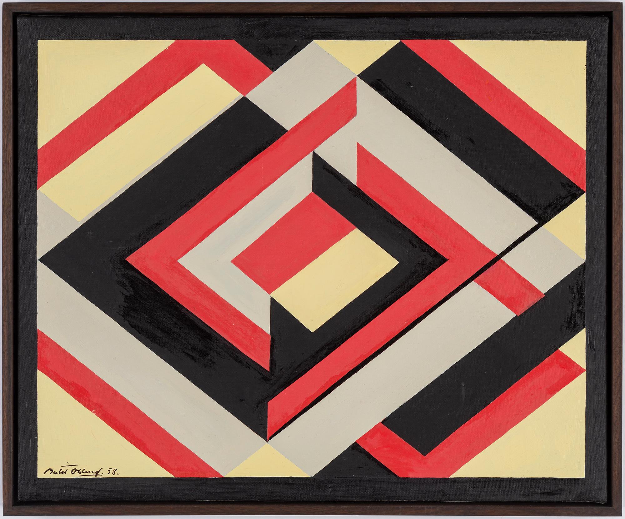 BERTIL ÖHLUND, oil on canvas, signed and dated 58.