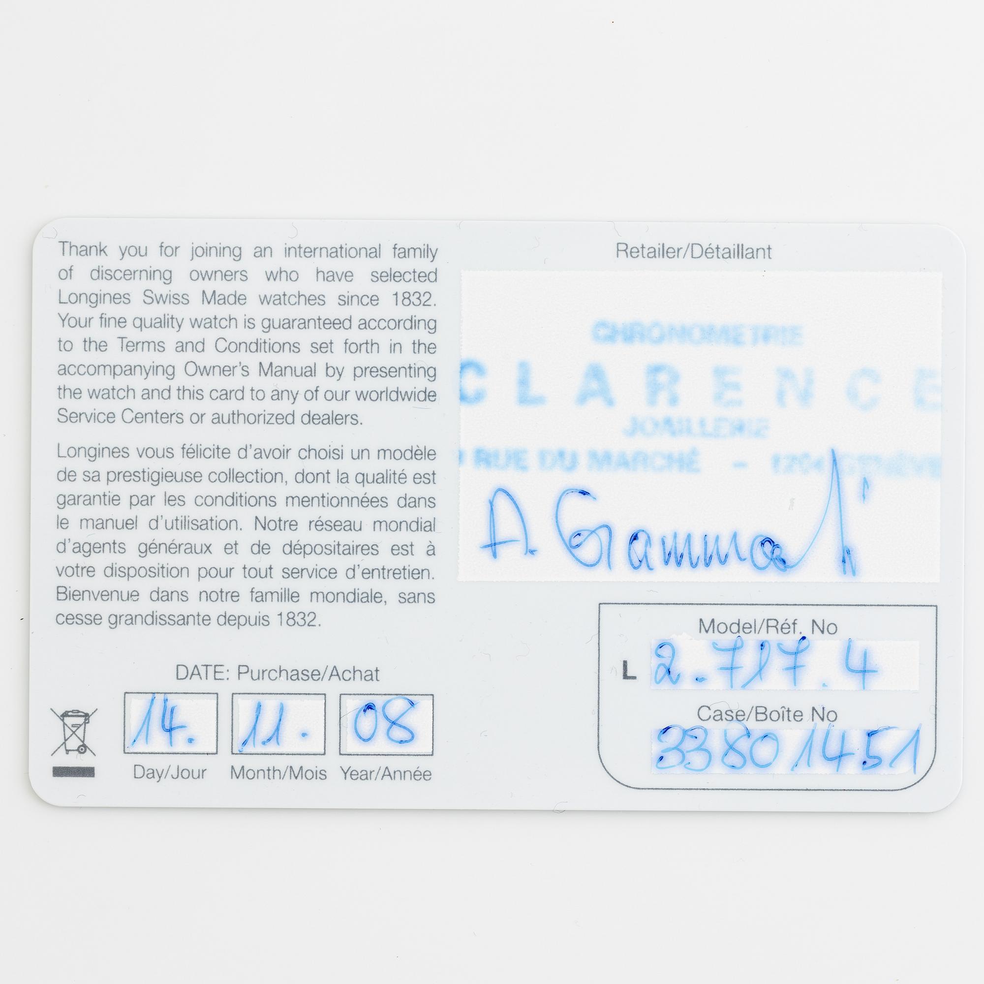 Longines, Master Collection, Retrograde, armbandsur, 44 mm.