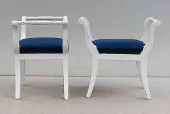 TABURETTER, 1 par, 1800-talets andra hälft.
