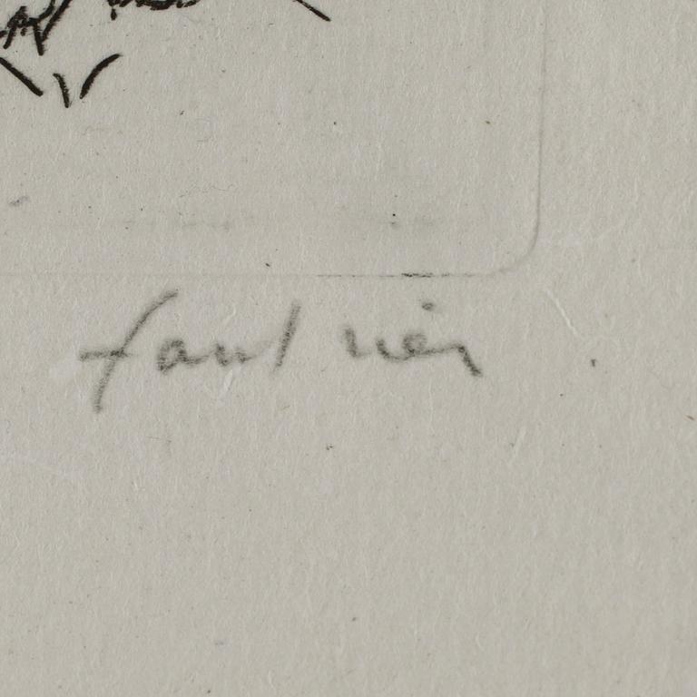 JEAN FAUTRIER, etsning, signerad och numrerad 37/50.