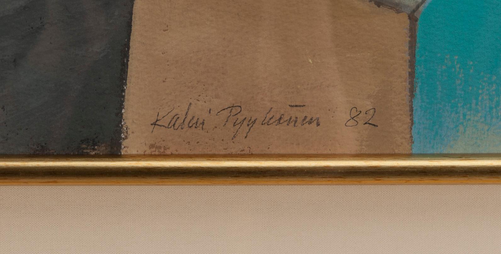 KALEVI PYYKÖNEN, gouache på papper, signerad och daterad 82.