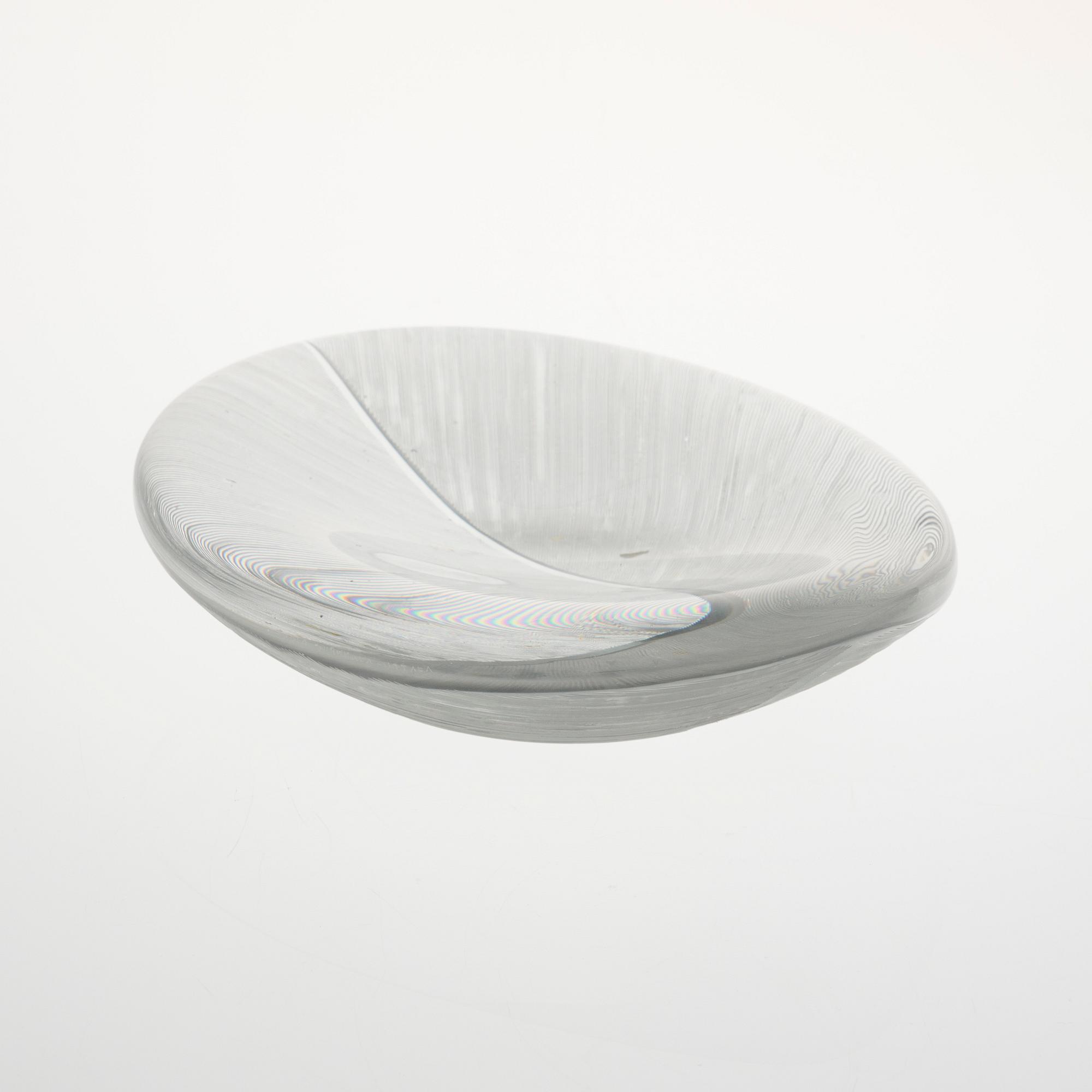 FAT, glas, "Blad 3337", signerad Tapio Wirkkala, Iittala.