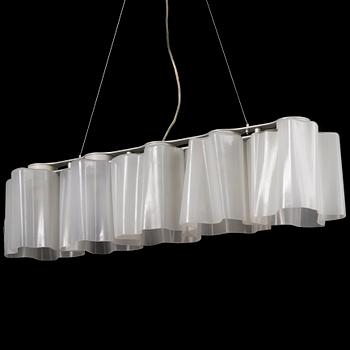 An Italian Artemide 5-light 'Logico Micro' suspension lamp designed by Michele De Lucchi och Gerhardt Reichert.