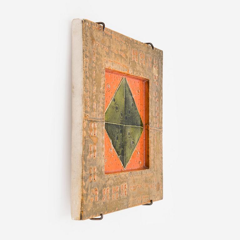 Rut Bryk, relief, stoneware, signed BRYK.