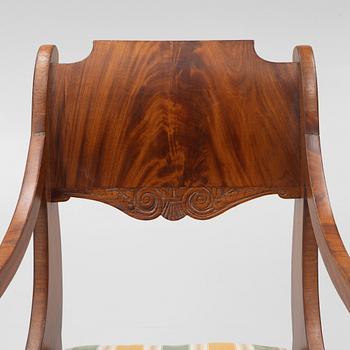 Karmstolar, ett par. Ryssland/Baltikum. 1800-tal.