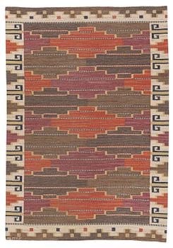238. Märta Måås-Fjetterström, a 'Bruna heden' carpet, flat weave, c. 250 x 170 cm, signed AB MMF.