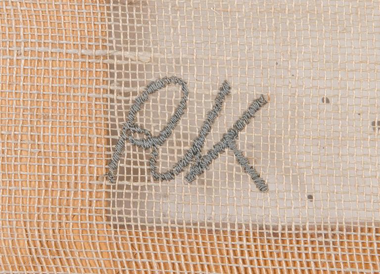 Riitta Kostamoinen, a weave, signed RK for Helmi Vuorelma Ltd.