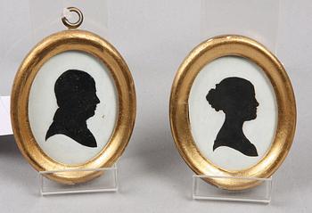 SILUETTER, 6 st, 1800-tal.