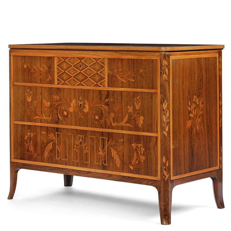 Carl Malmsten, byrå, utförd av snickarmästare Albin Johansson, Stockholm, 1943.