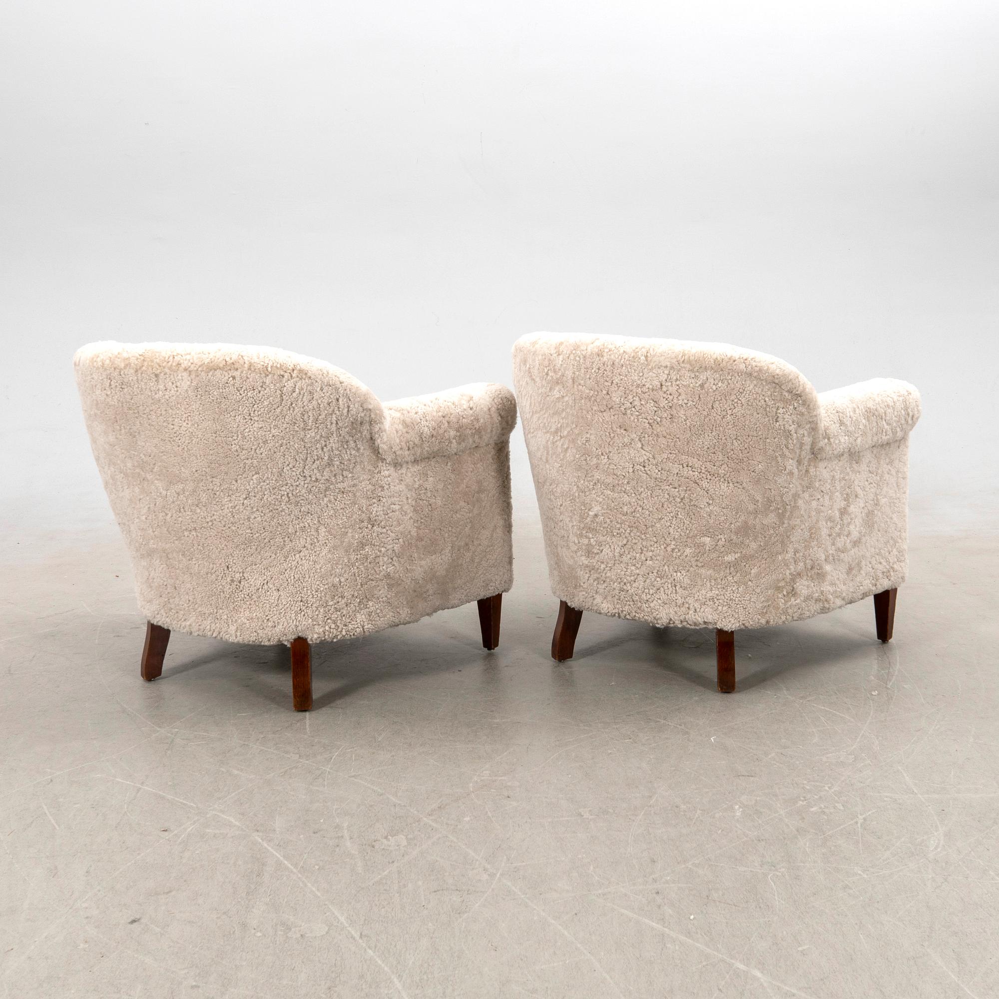 Armchairs, a pair, Swedish Modern, 1940s.
