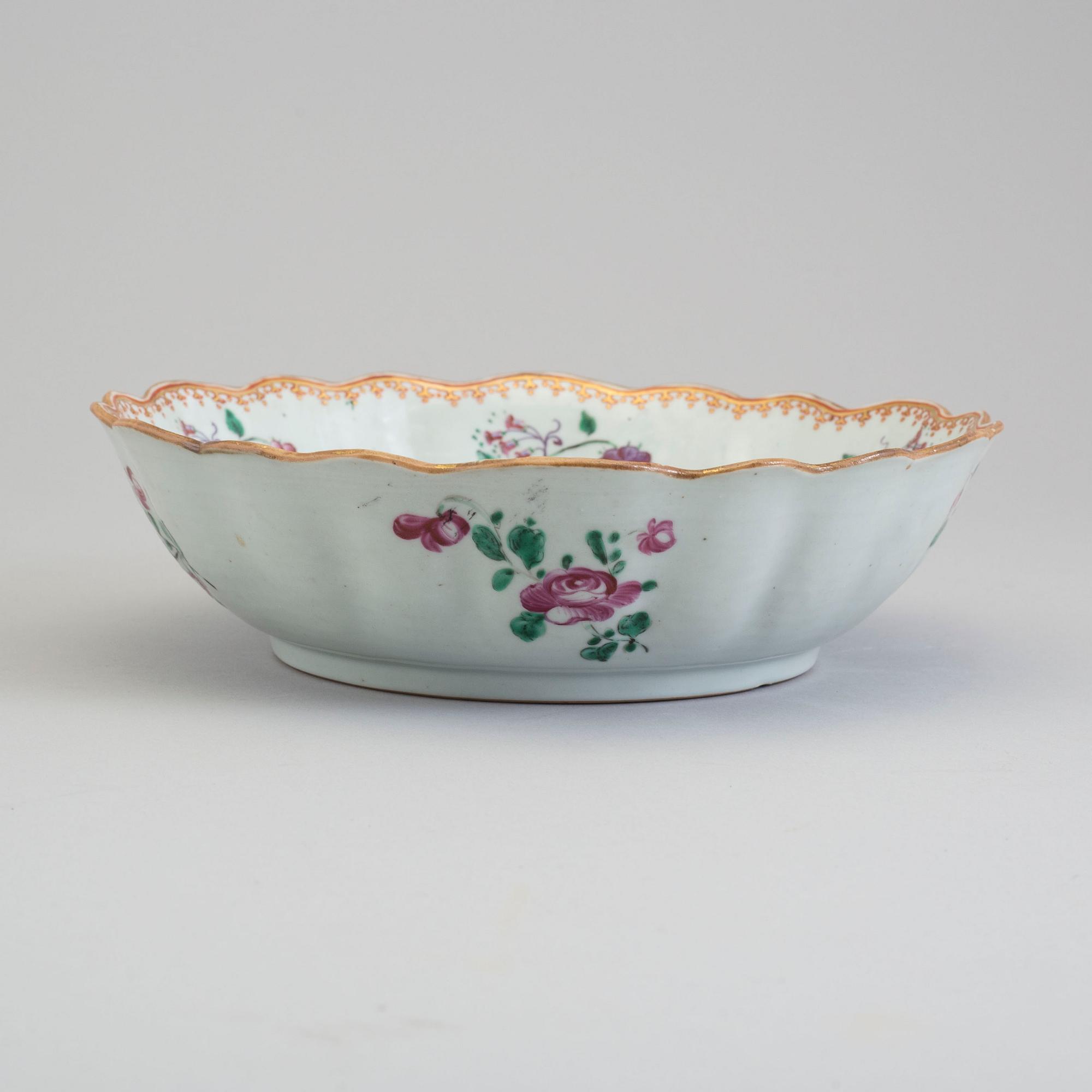 SKÅL, kompaniporslin. Qingdynastin, Qianlong (1736-95).