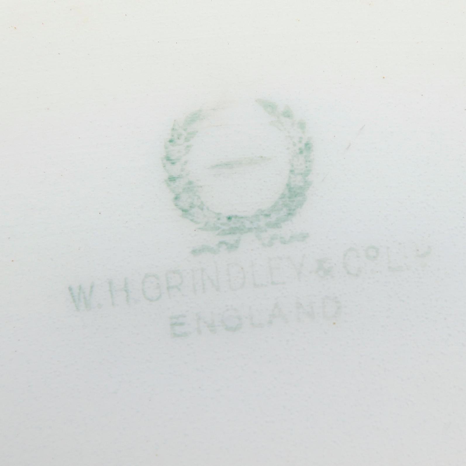 STEKFAT, 1 par, ironstone, Grindley & Co, England, 1900-talets första hälft.