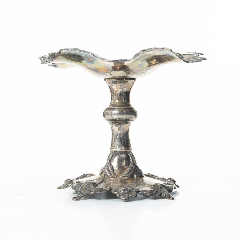 Carl August Löndberg, a silver confectionery bowl, Västervik 1864.