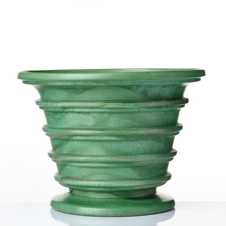 Arthur Percy, a large ceramic garden flower pot, Gefle, Sweden, ca 1930.