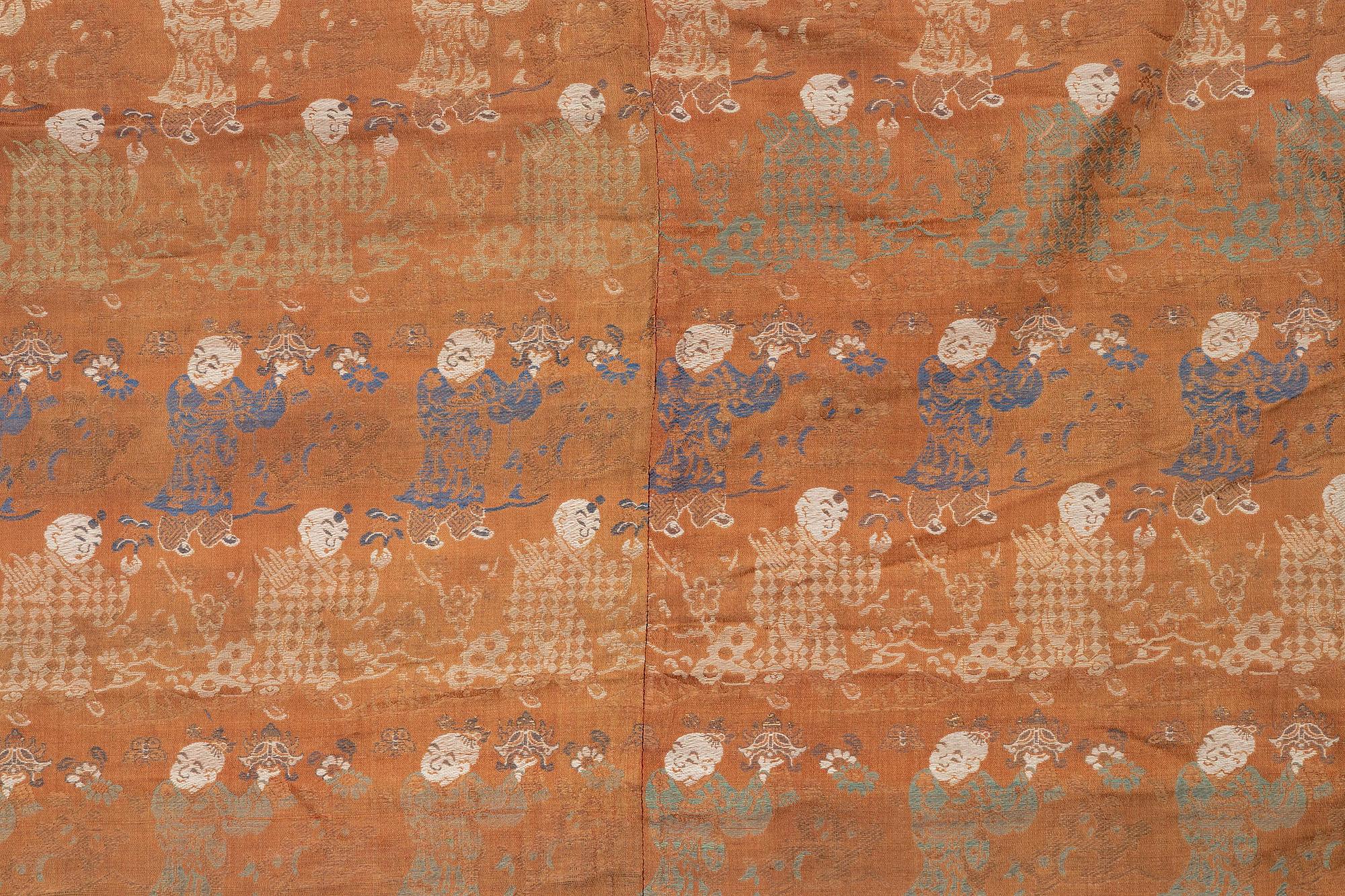 Sidenbrokad, Qingdynastin, 1800-tal.