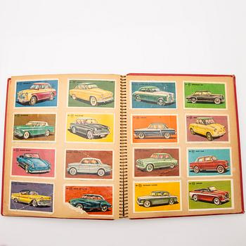 Album, med bla Alfabilder, ca 180 st., inklusive Pelé, VM i fotboll i Sverige 1958, Alifabolaget.