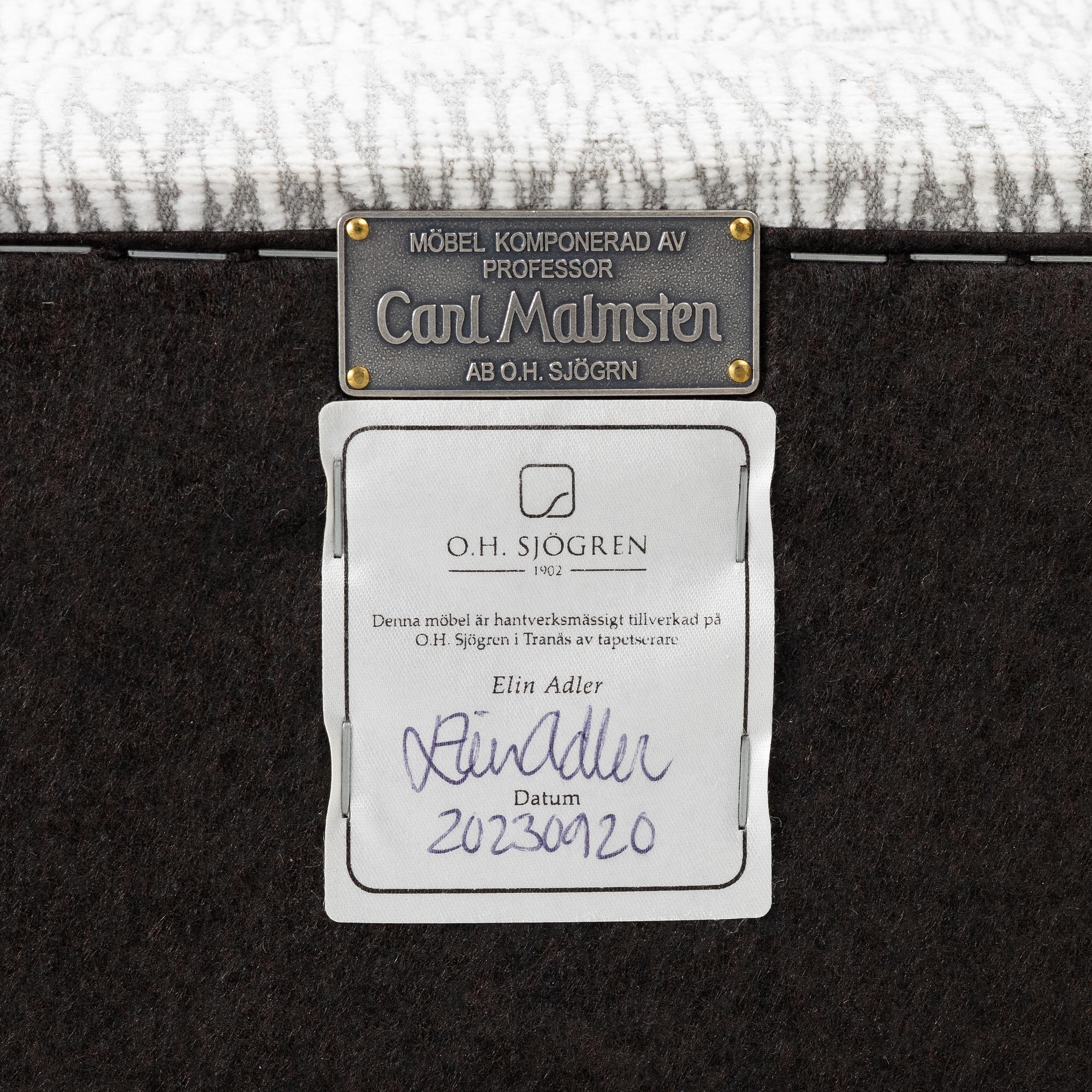 Carl Malmsten, Fåtölj, ”Samsas”, O.H. Sjögren, Tranås 2023.