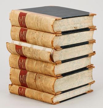 BOKVERK, 6 vol, "Le Costume Historique" av Auguste Racinet, Paris 1888.