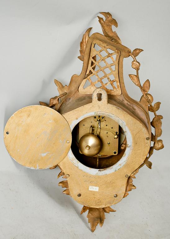 VÄGGPENDYL, rokokostil, 1900-talets mitt.