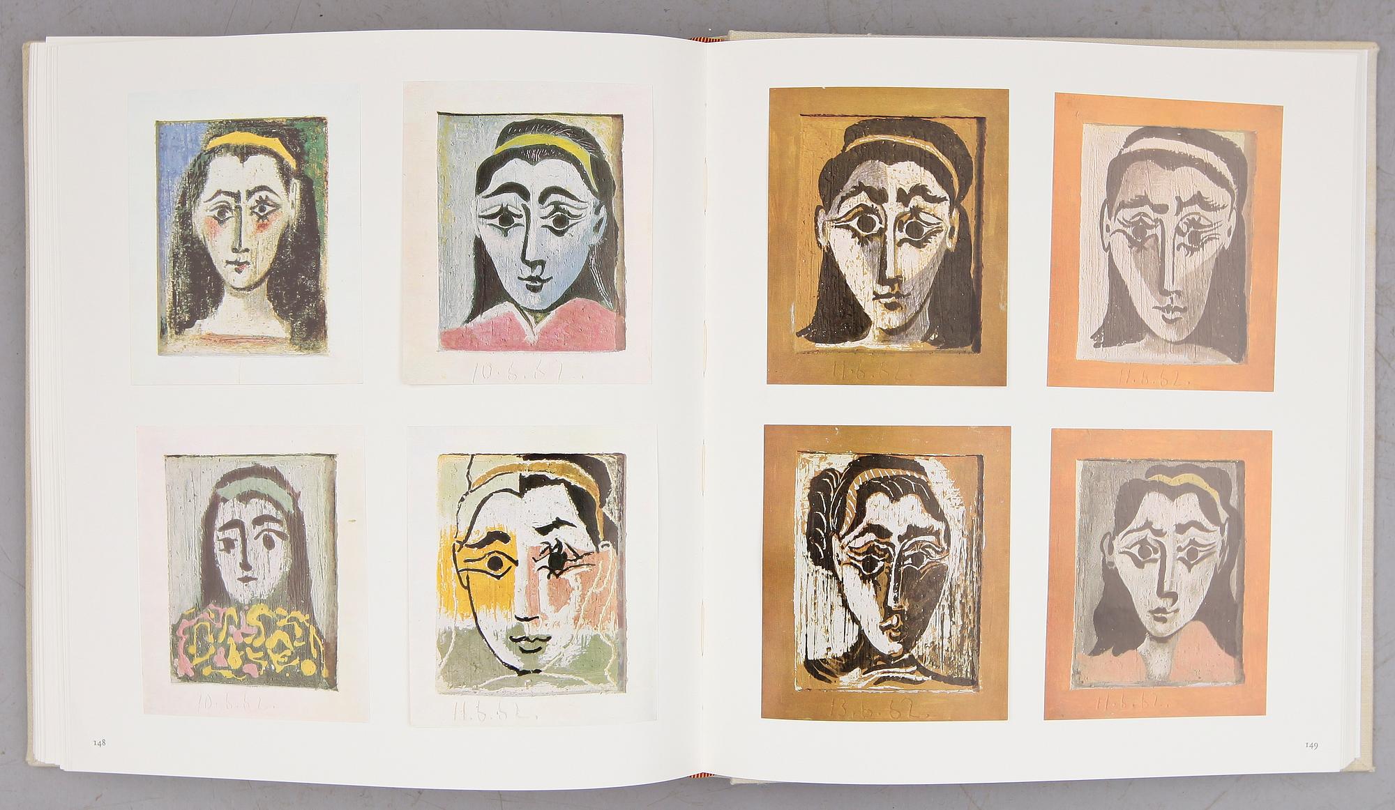 BOK: Picasso Les Dames de Mougins, Secrets d'Alcove d'un Atelier, Paris, 1964. Nr 94 av bibliofilupplaga.