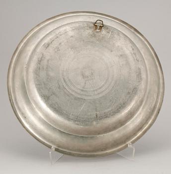 SKÅLFAT, tenn, Gottlob Friedrich Baumann, Hudiksvall 1797.