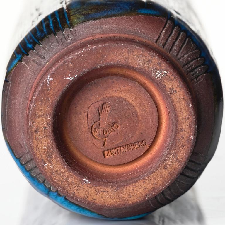 Wilhelm Kåge, a Farsta stoneware vase, Gustavsberg Studio 1948.