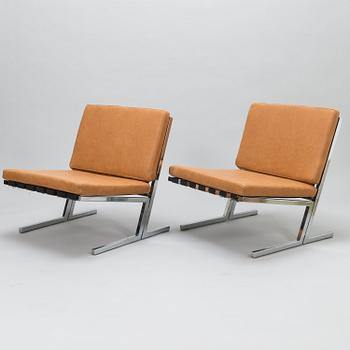 TOIVO KORHONEN and ESKO PAJAMIES, A pair of 1960s easy chairs, model TU-640, 'Seta Palatuoli', for Merva, Finland.