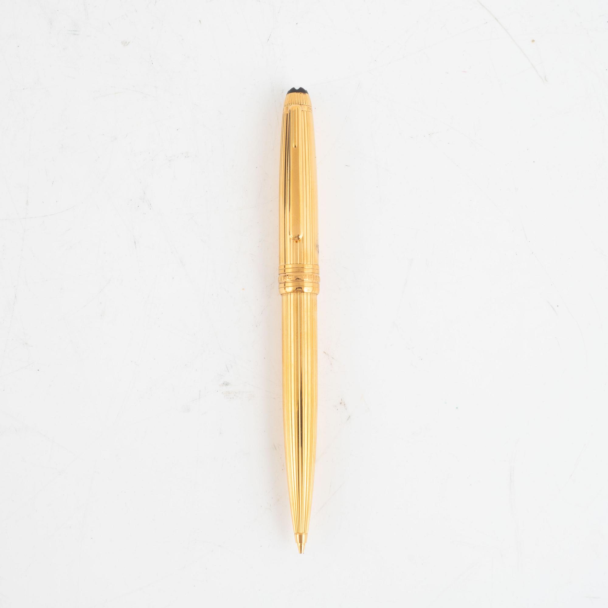 Mont Blanc, stiftpenna, förgyllt sterlingsilver.