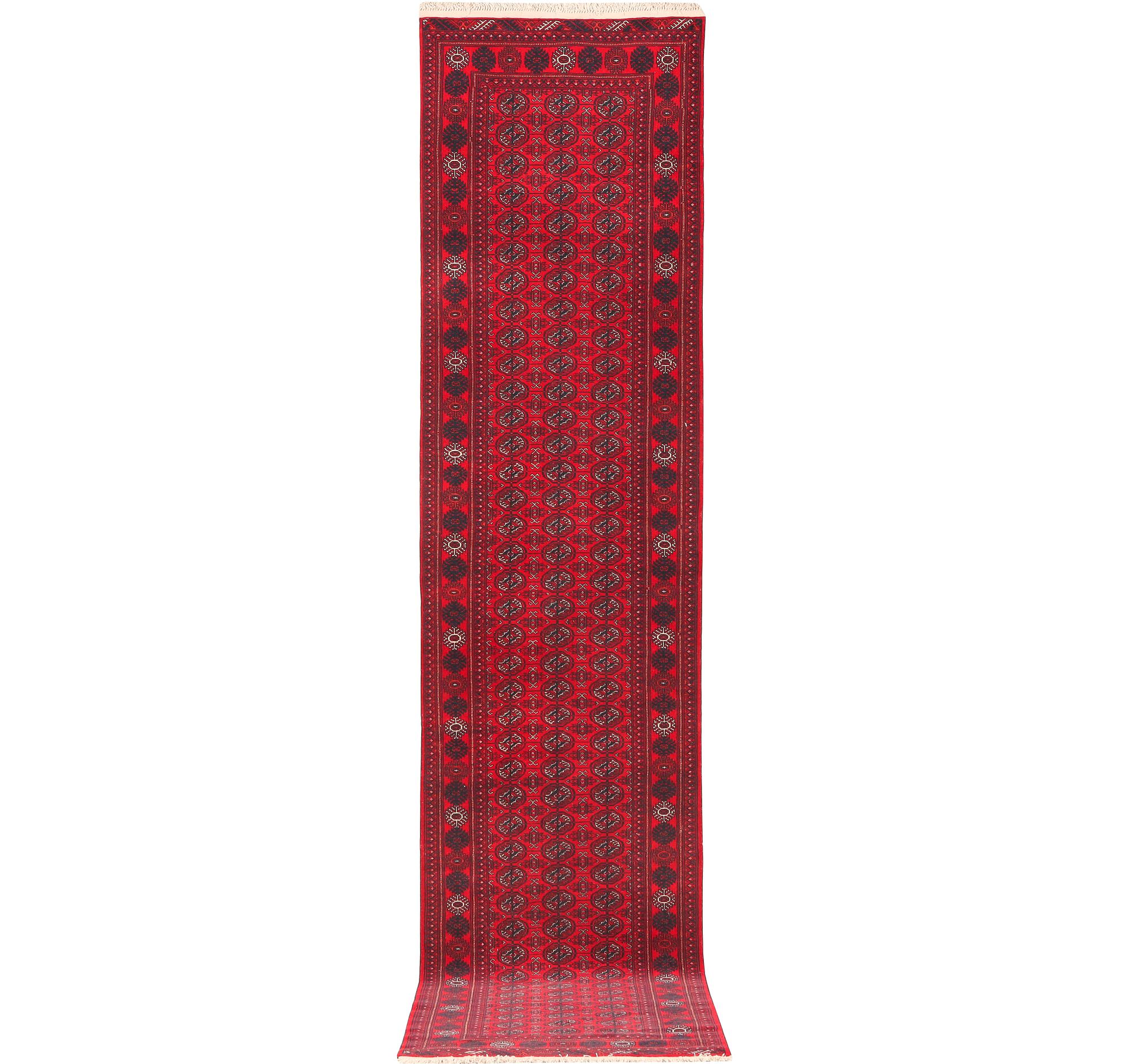 Gallerimatta, Afghan, ca 390 x 83 cm.