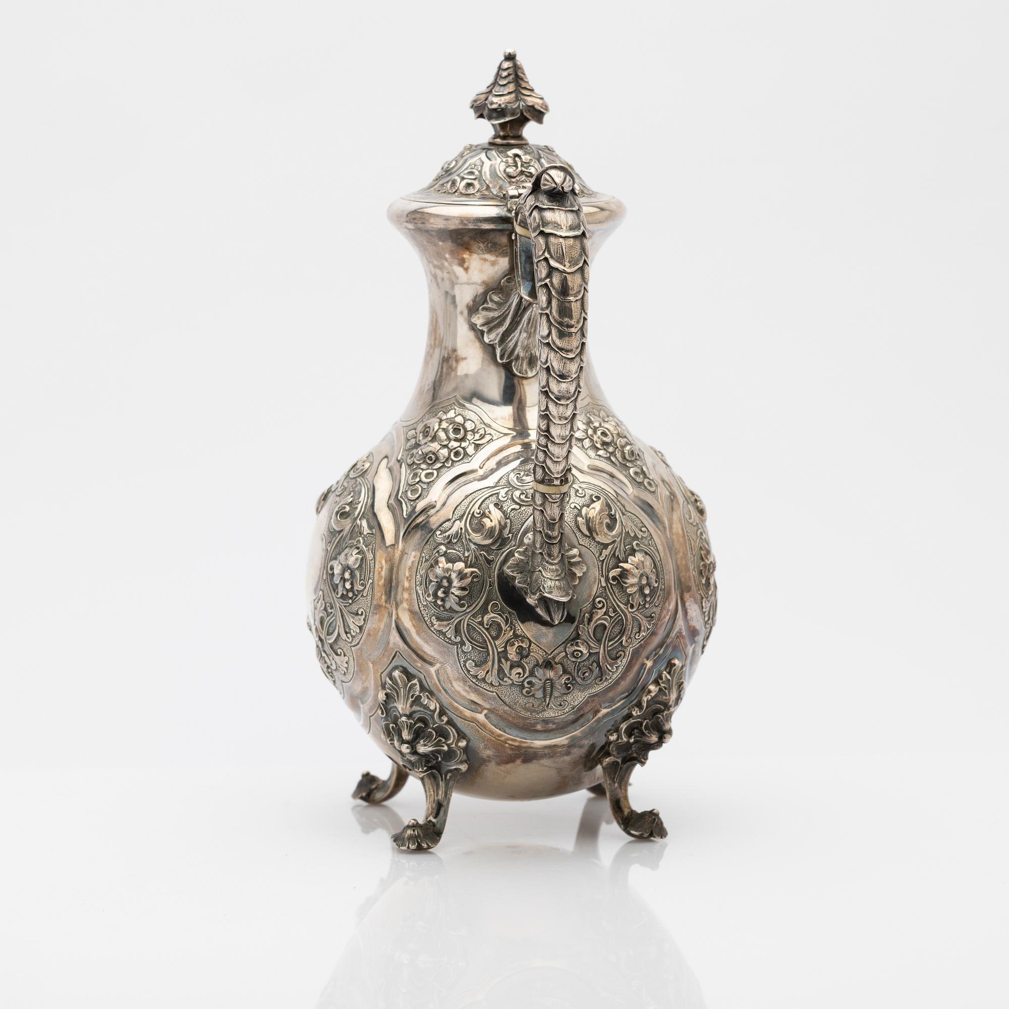 Robert Hennell III, Kaffekanna, silver, London, 1800-tal.