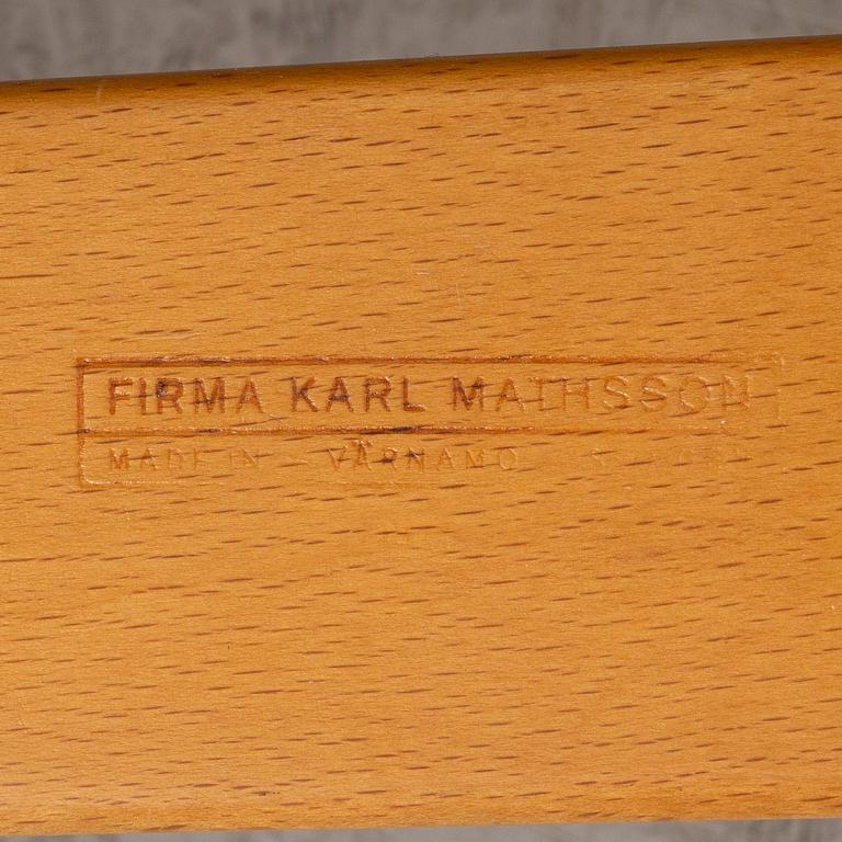 Bruno Mathsson, a pair of 'Eva', armchairs, Karl Mathsson, 1976.