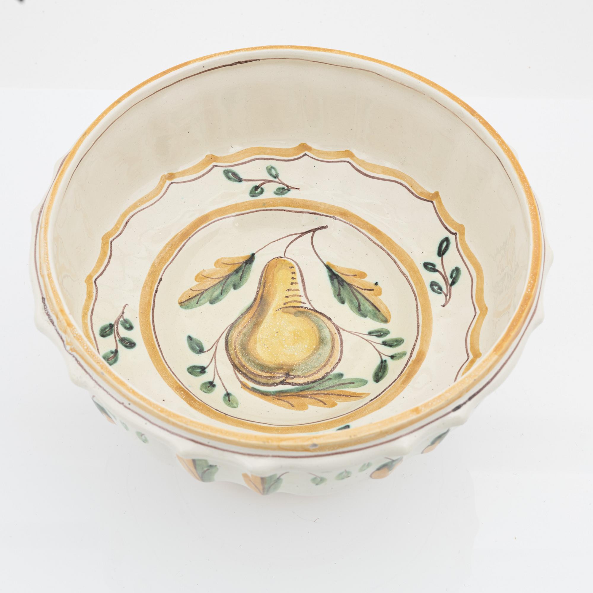 Skål på fot, fajans, Bo Fajans, 1920-tal.