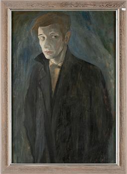 KALLE HEDBERG, olja på pannå, sign.