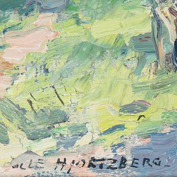OLLE HJORTZBERG, oil on canvas, signed Olle Hjortzberg.