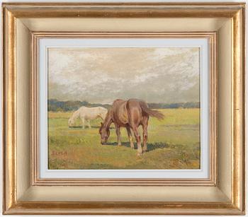 GRETA GERELL, oil on panel, signerad.