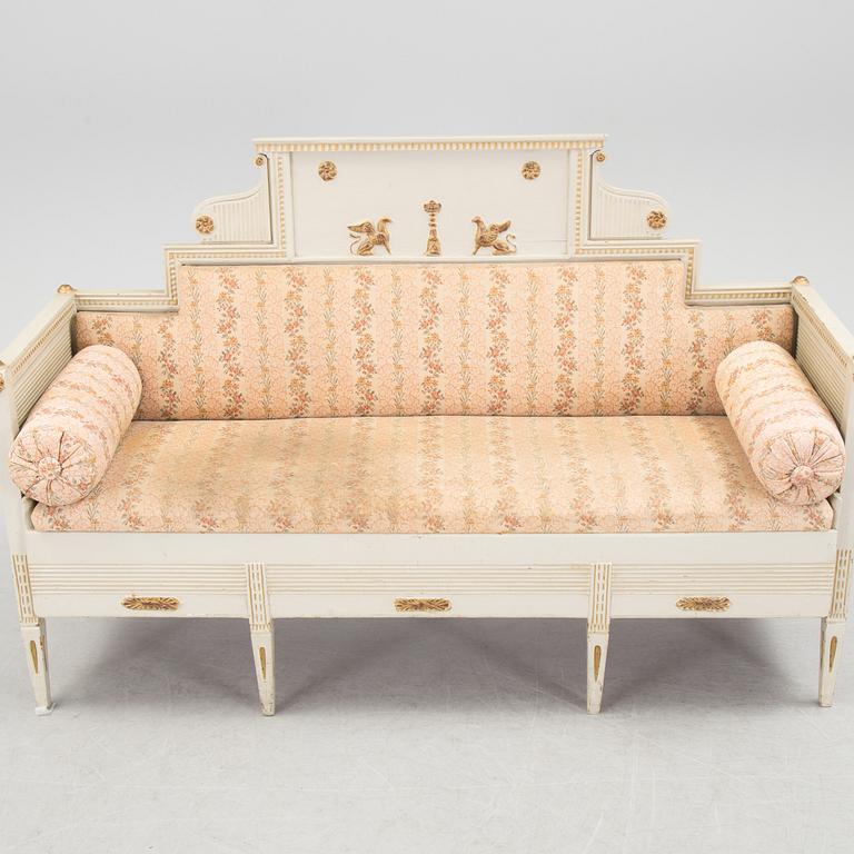 An early 1800s Gustavian sofa.