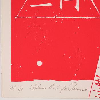 James Rosenquist, "Flame out for Picasso",