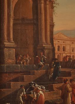 Joseph Vernet Circle of, Harbour scene.