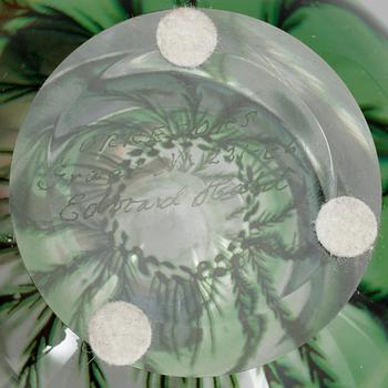 VAS, glas, fiskgraal, Edward Hald, Orrefors, sign, numr 221-E6.
